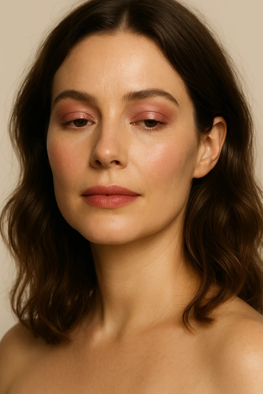 Soft Classic Body Type makeup concept — editorial beauty photograph