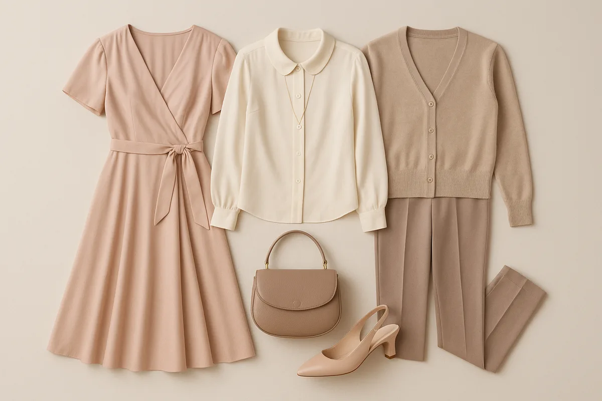Soft Classic Body Type capsule pieces flat lay