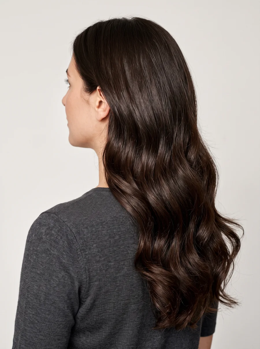 Theatrical Romantic Body Type haircolor direction — editorial beauty photograph